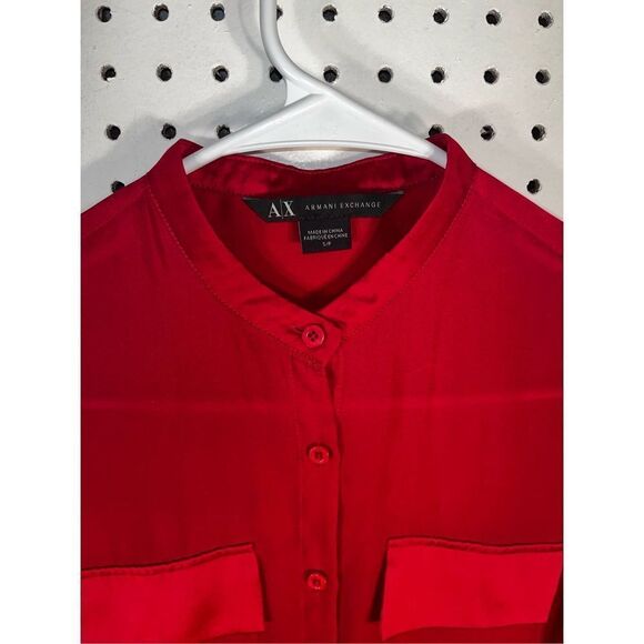 A/X Armani Exchange button down silk shirt - Picture 6 of 7